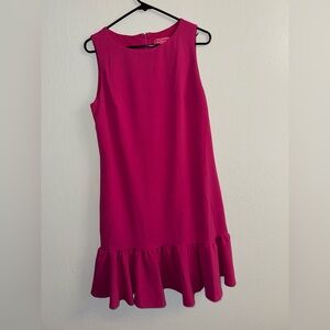 Betsey Johnson Vibrant Pink Sleeveless Dress